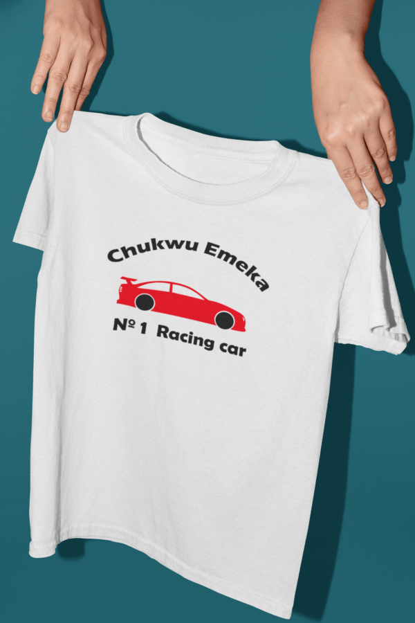 Chukwu Emeka Red racing car boy's T-shirt – Bild 4