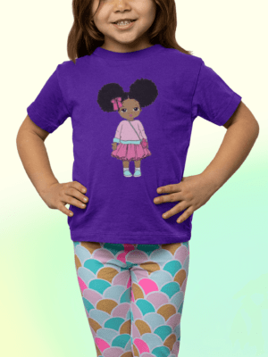 Afro Girls on Skirt T-shirt
